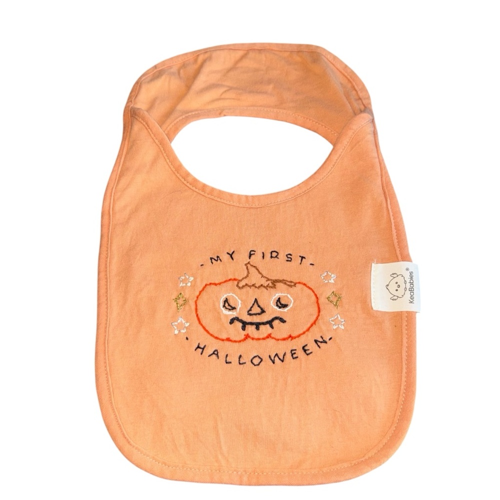 Pumpkin Patch Orange Baby Bib